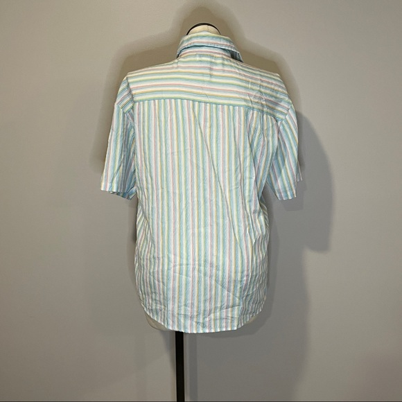 SALE: Retro Uniti 3X Rainbow Button-Up Top - Picture 4 of 5